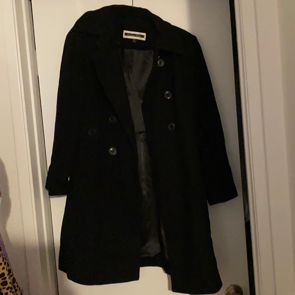 Knee Length Black Peacoat